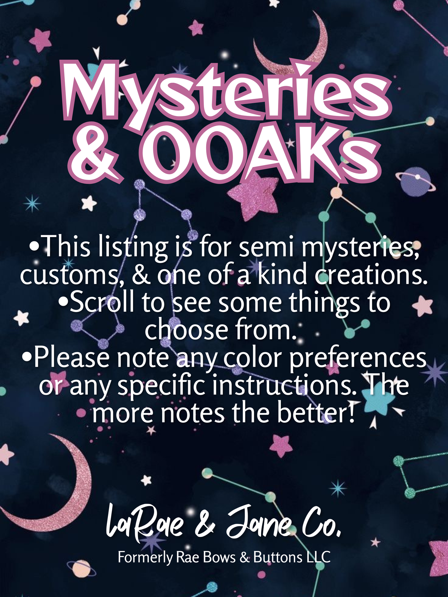 Mysteries & OOAKs